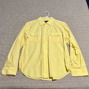 Banana Republic Yellow Casual Button Down Shirt
